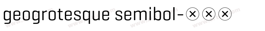 geogrotesque semibol字体转换